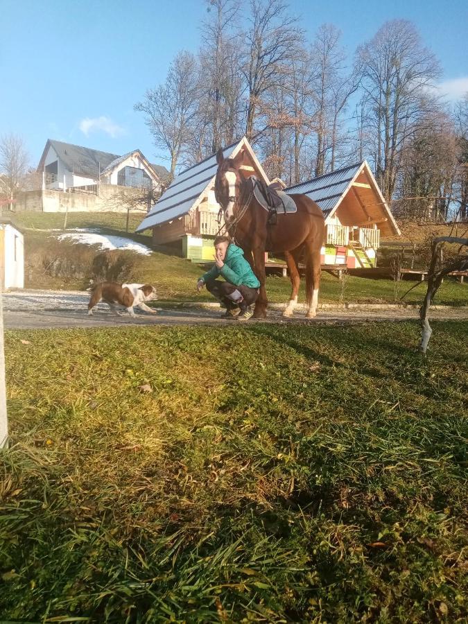 Apartma Pr' Vok Lesce  Eksteriør billede